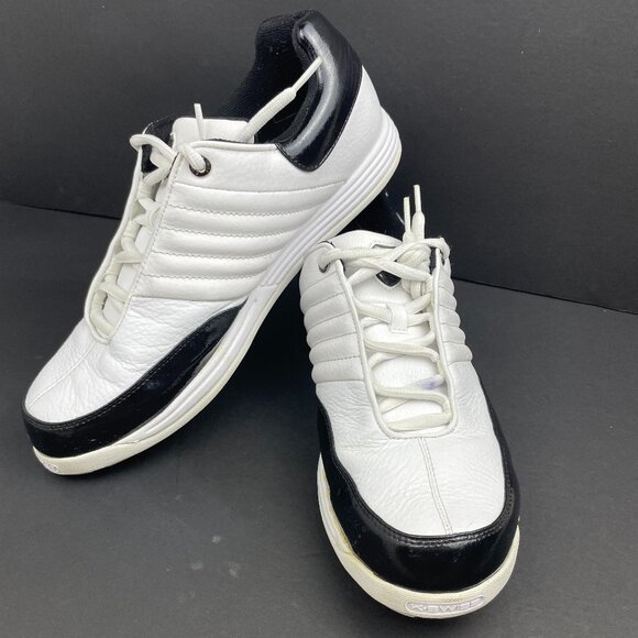 K‑SWISS Other - K‑SWISS Men’s Court White & Black Sneakers Skate Shoes Size US 11.5 / EUR 45